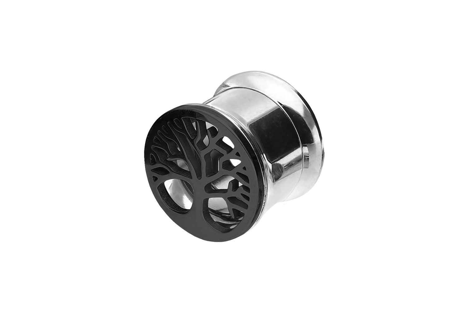 Chirurgenstahl Double Flared Tunnel LEBENSBAUM ++SALE++ von Piercingline